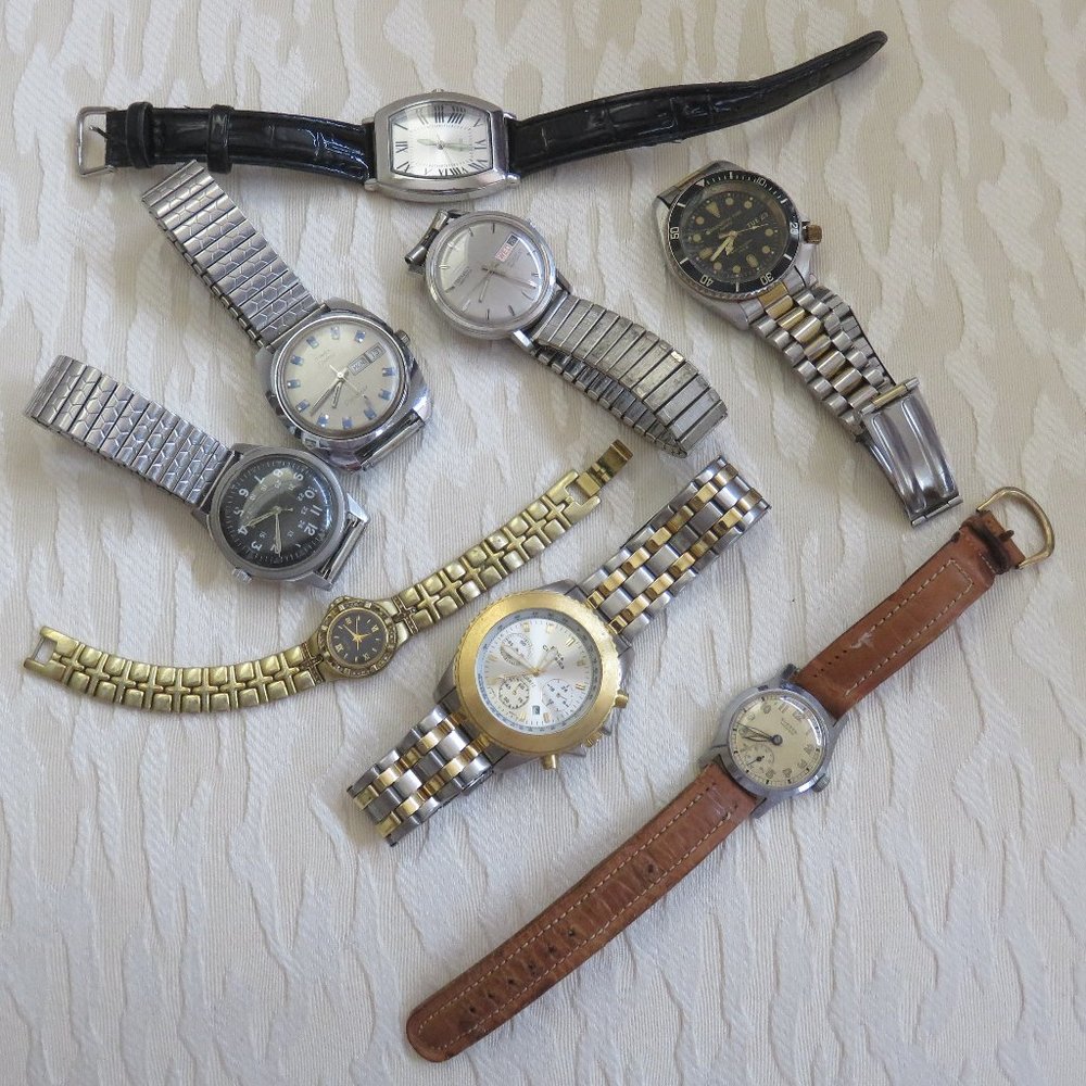 Batch of Vintage Watches Maybe Treasure Maybe Not ~ ALL $100!